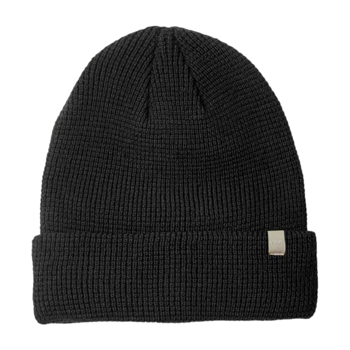 ALPINE WAFFLE BEANIE | BLK-BLACK