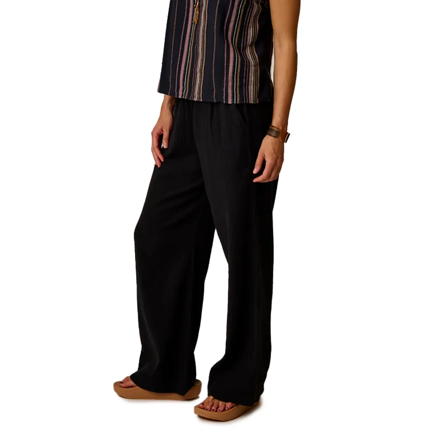 NICO GAUZE PANT | 001-BLACK - Image 3