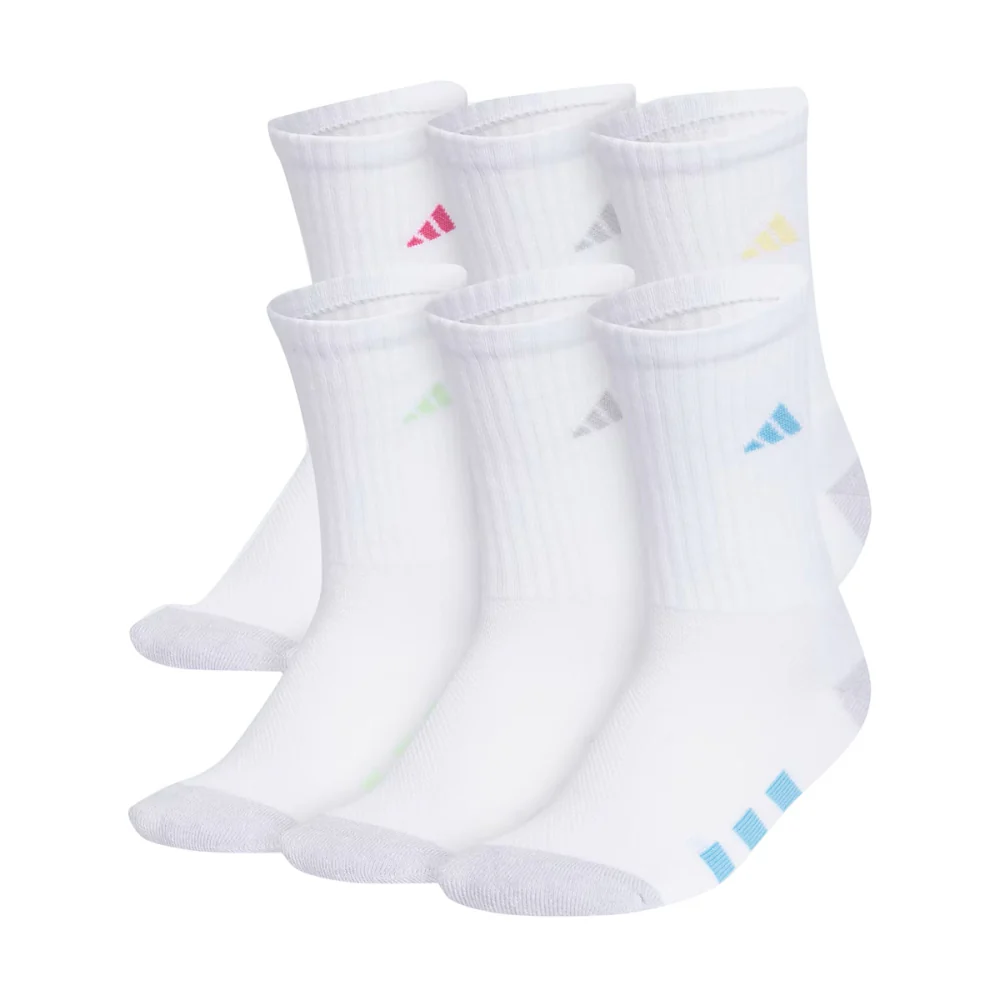 GIRLS ATH.CUSHION 6PK CR | WHITE/ASST