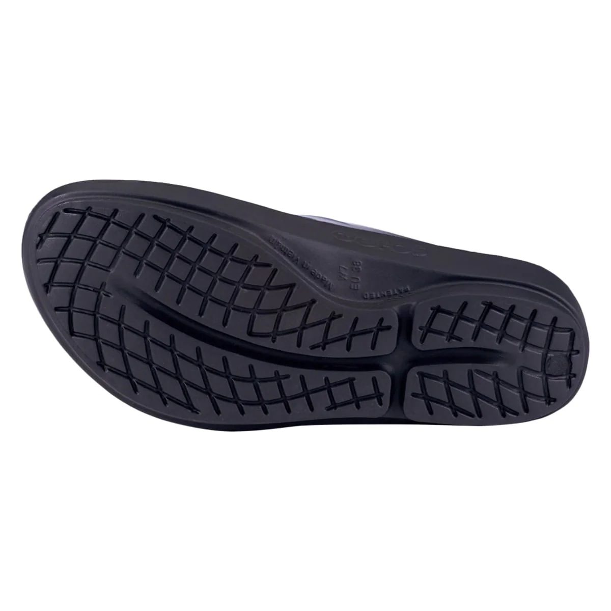 OOFOS OOLALA LUXE SANDAL | BLK/ATLANT - Image 5