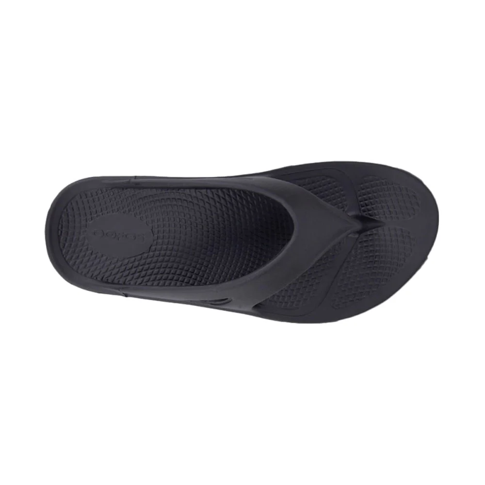 OOFOS THONG SANDALS | BLACK - Image 3