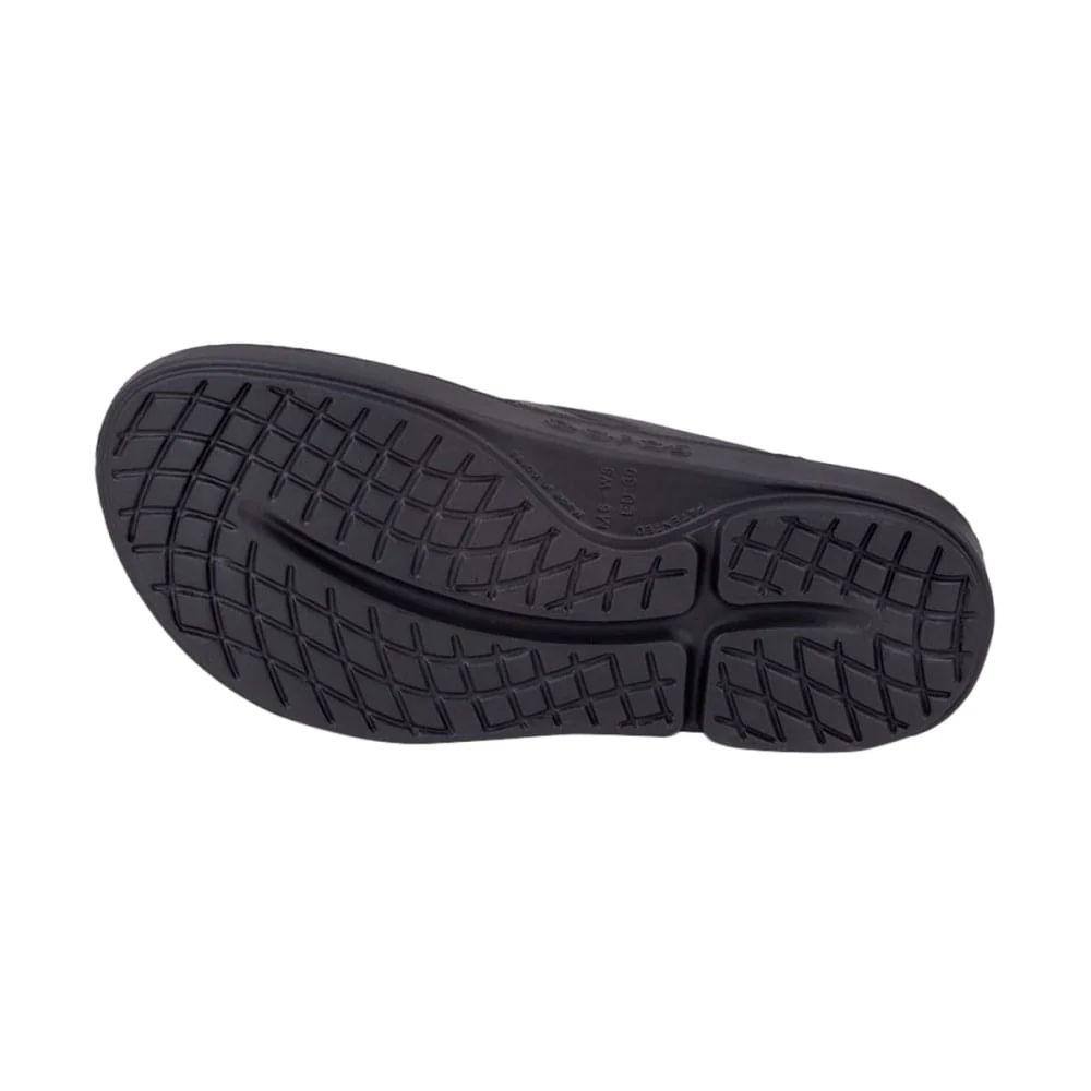 OOFOS THONG SANDALS | BLACK - Image 4