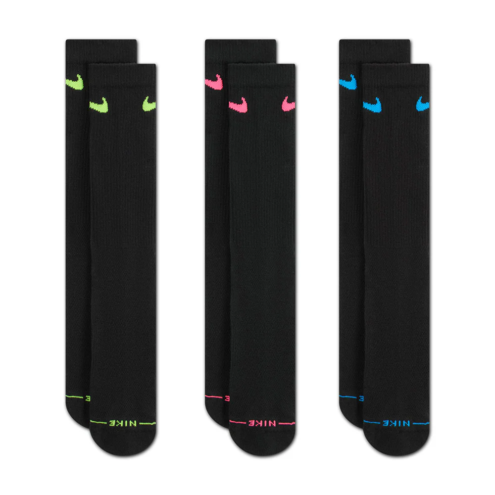 3PK ED ELVD DRIFIT CREW | 909-ASSORT