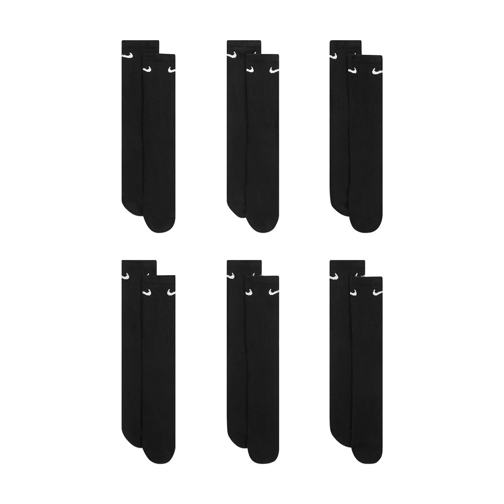 6PK ED CUSHIONED CREW SO | 010-BLACK