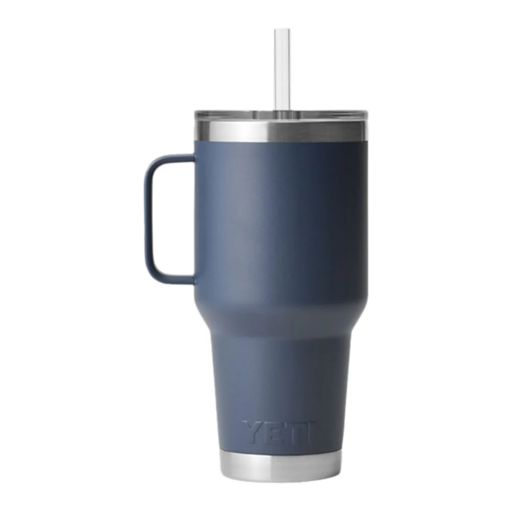RAMBLER 35 OZ STRAW MUG | NAVY - Image 2