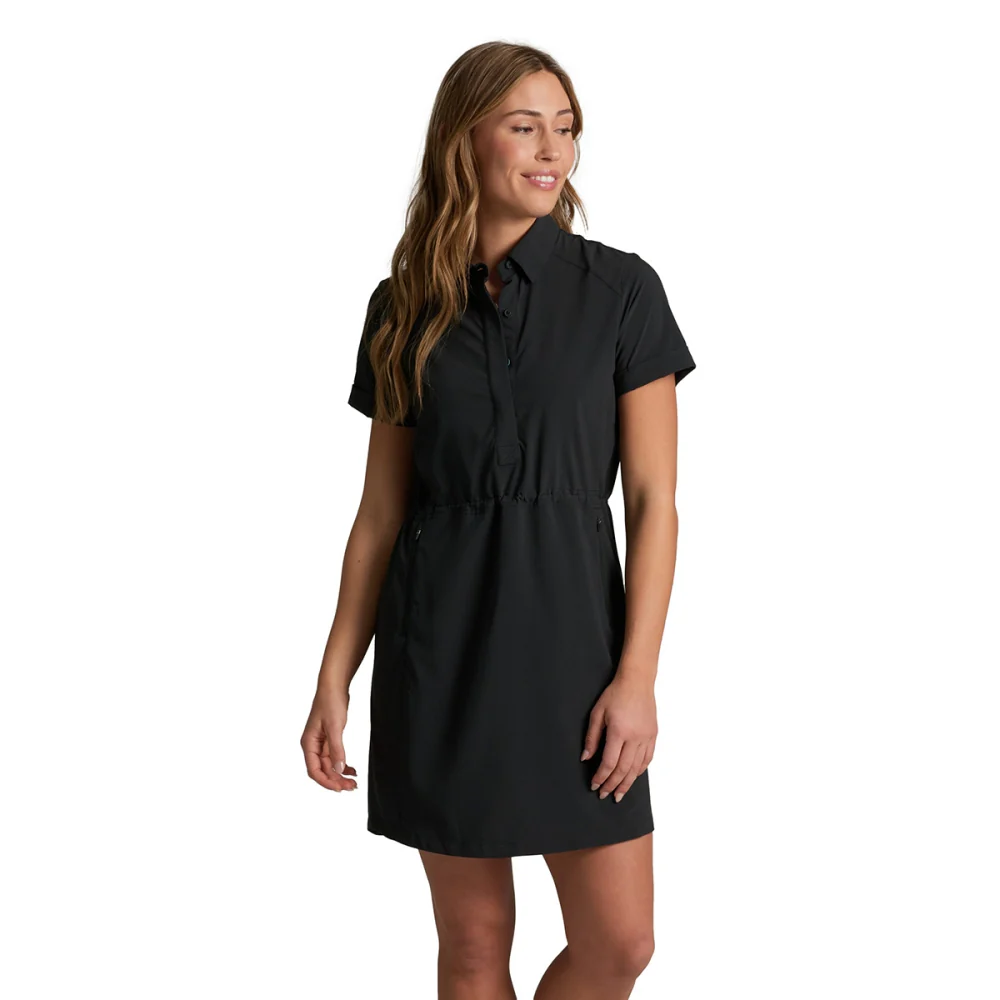 VANTAGE TRAVELR DRESS | BLACK
