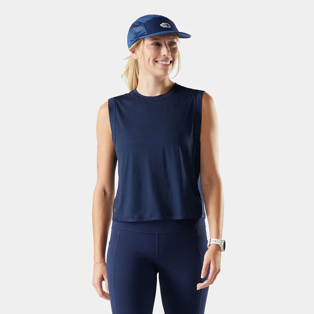 W ACTIVE UL CROP TANK | DEEP NAVY - Image 2