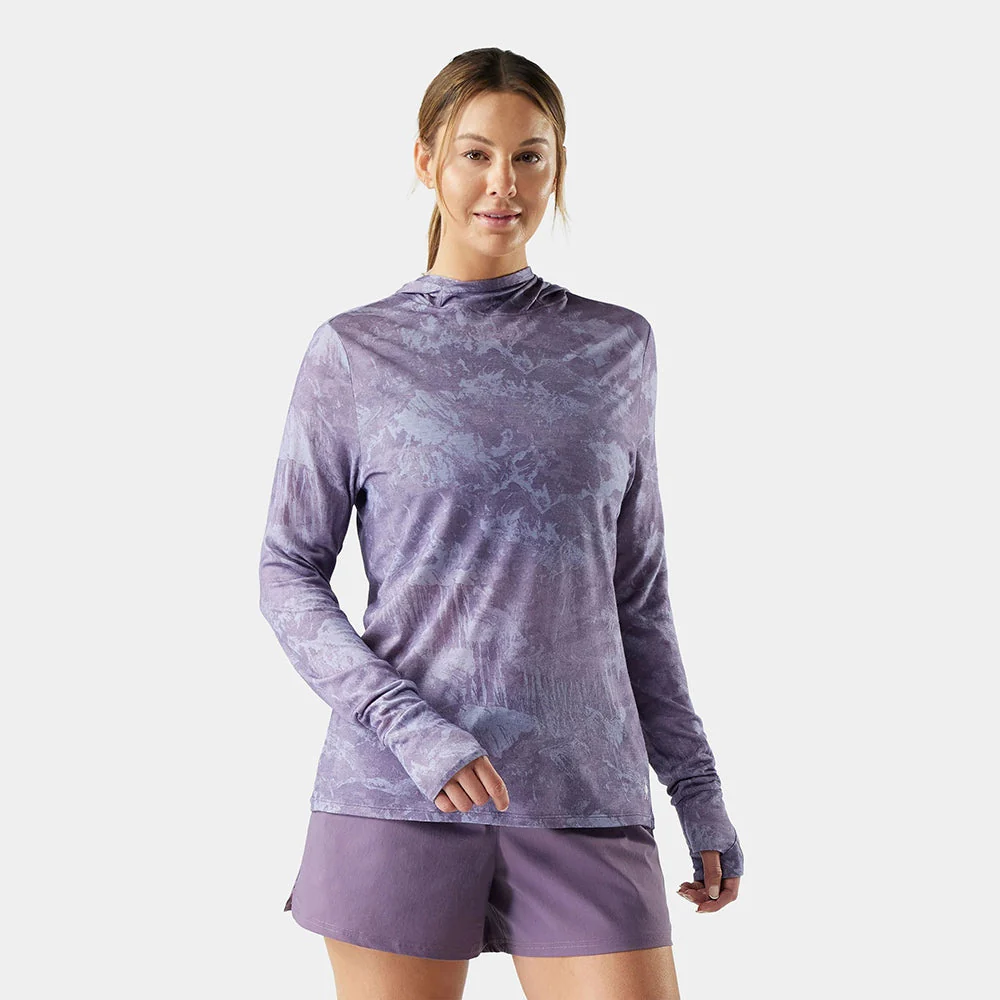 W MERINO HOODIE | Q86 PURPLE - Image 2